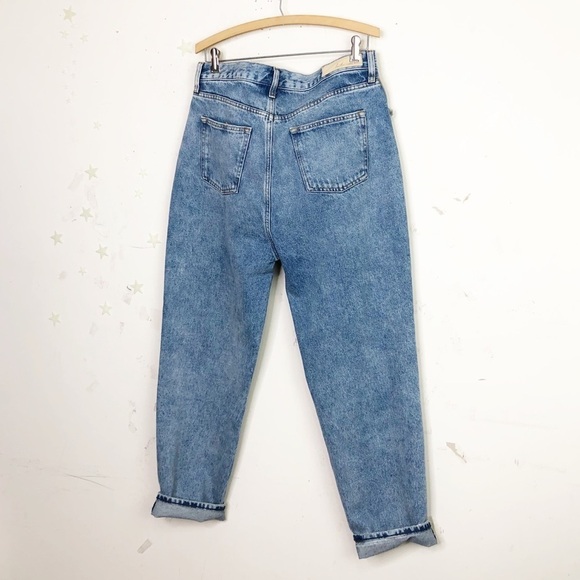 BETRO butterfly high-rise distressed tapered leg jeans - Picture 2 of 14